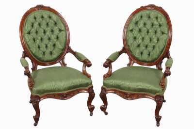 PAIR OF PARLOUR CHAIRS