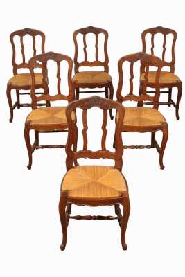 SET OF OAK DINING CHAIRS