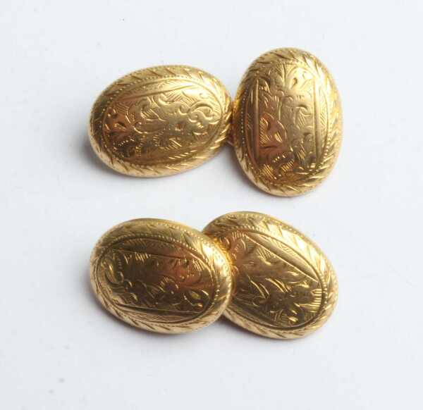 GOLD CUFFLINKS