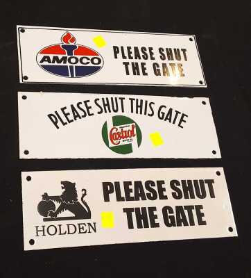 VINTAGE STYLE ENAMEL SIGNS