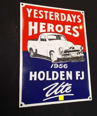 VINTAGE STYLE ENAMEL SIGN