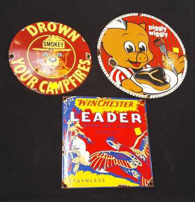 VINTAGE STYLE ENAMEL SIGNS