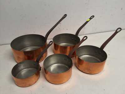 COPPER SAUCEPANS