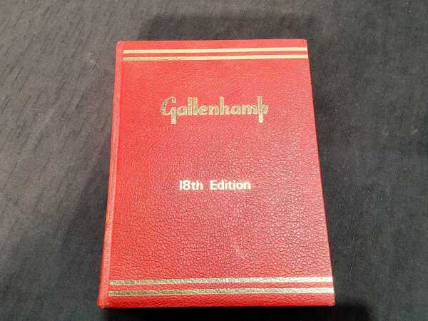 GALLENKAMP LAB CATALOGUE