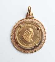 GOLD COIN PENDANT - 2