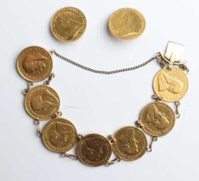 GOLD COIN BRACELET