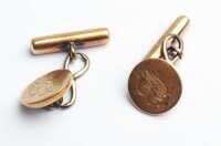 GOLD CUFFLINKS