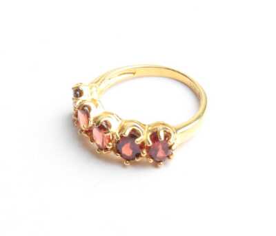 SILVER GILT RING