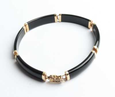 GOLD & ONYX BRACELET