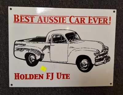 VINTAGE STYLE ENAMEL SIGN