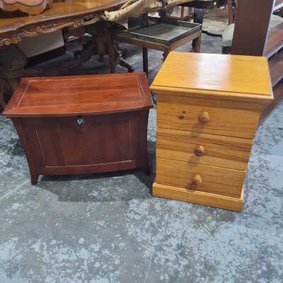 BLANKET BOX AND BEDSIDE