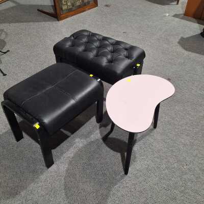 STOOLS AND TABLE