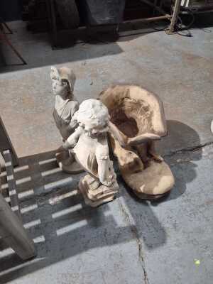 POT AND STATUES
