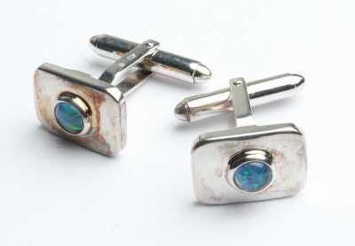 SILVER CUFFLINKS