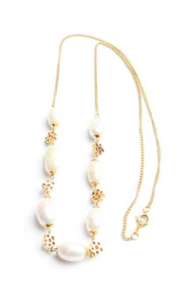 GOLD PEARL NECKLACE