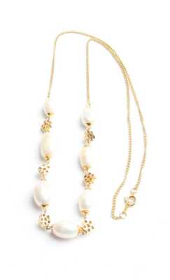 GOLD PEARL NECKLACE