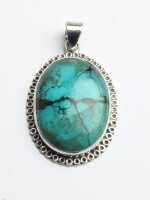 SILVER TURQUOISE PENDANT