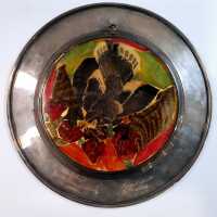 SILVER BLUE JAY PLATE - 3